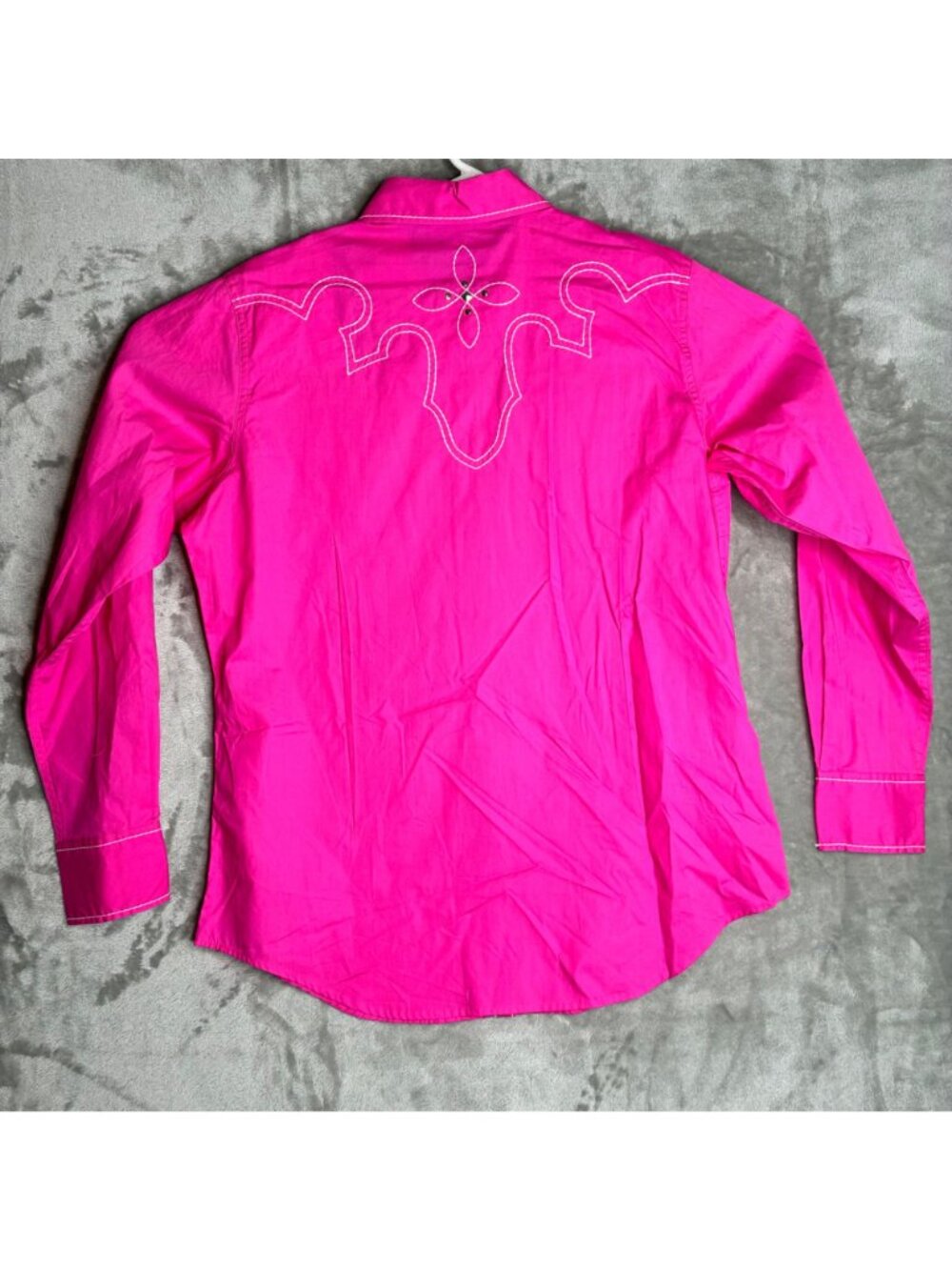 Ariat Womens Pink Western Shirt With Rhinestone Accents Snap Buttons Size Large - Picture 7 of 9